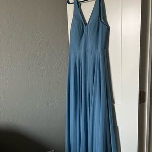 Azazie baby blue bridesmaid/formal gown
